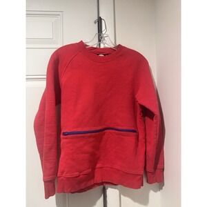 Lazy Oaf Peekaboo Spooky Eyes Red Zip Sweatshirt Women's M Spooktacular Special